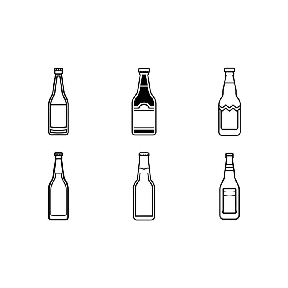 Craft Beer Bottle Icon - Premium Graphic Design for Your Creative Projects vector