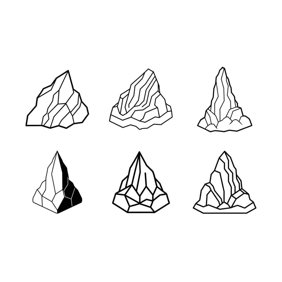 Rock Formation Graphic Design File for Your Projects vector
