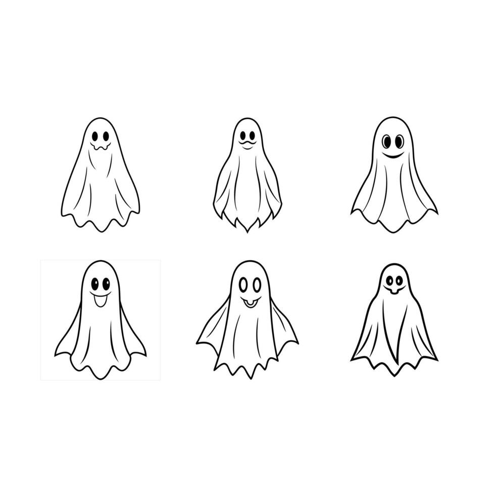 Ghost Illustration Premium Graphic Design File for Spooky Themes vector