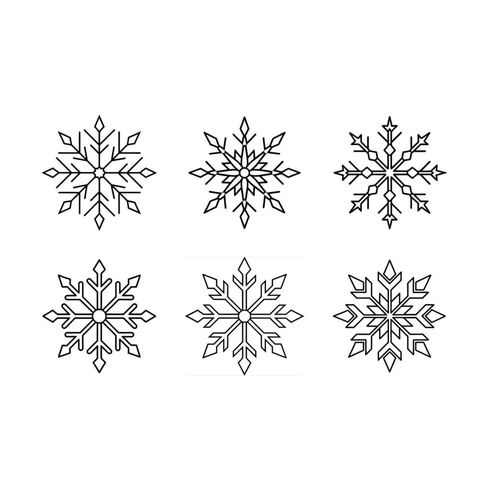 Snowflake Design for Creative Projects High-Quality Digital Graphics vector