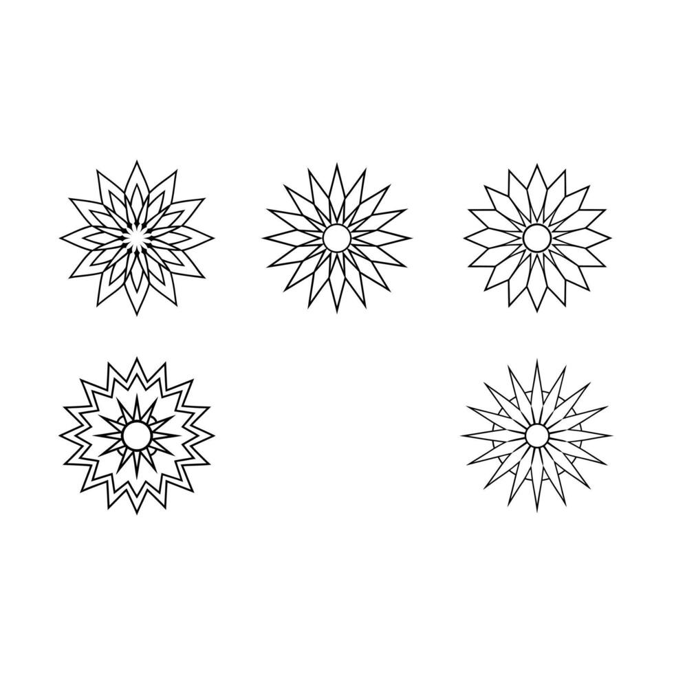 Sunburst Mandala Design for Creative Projects - Royalty-Free Graphic vector