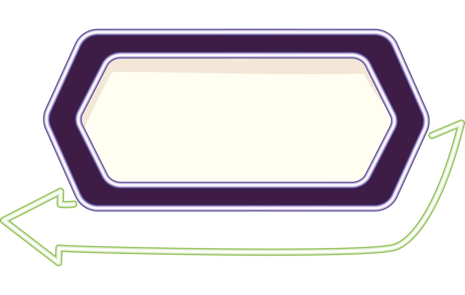neon arrow and billboard frame light png