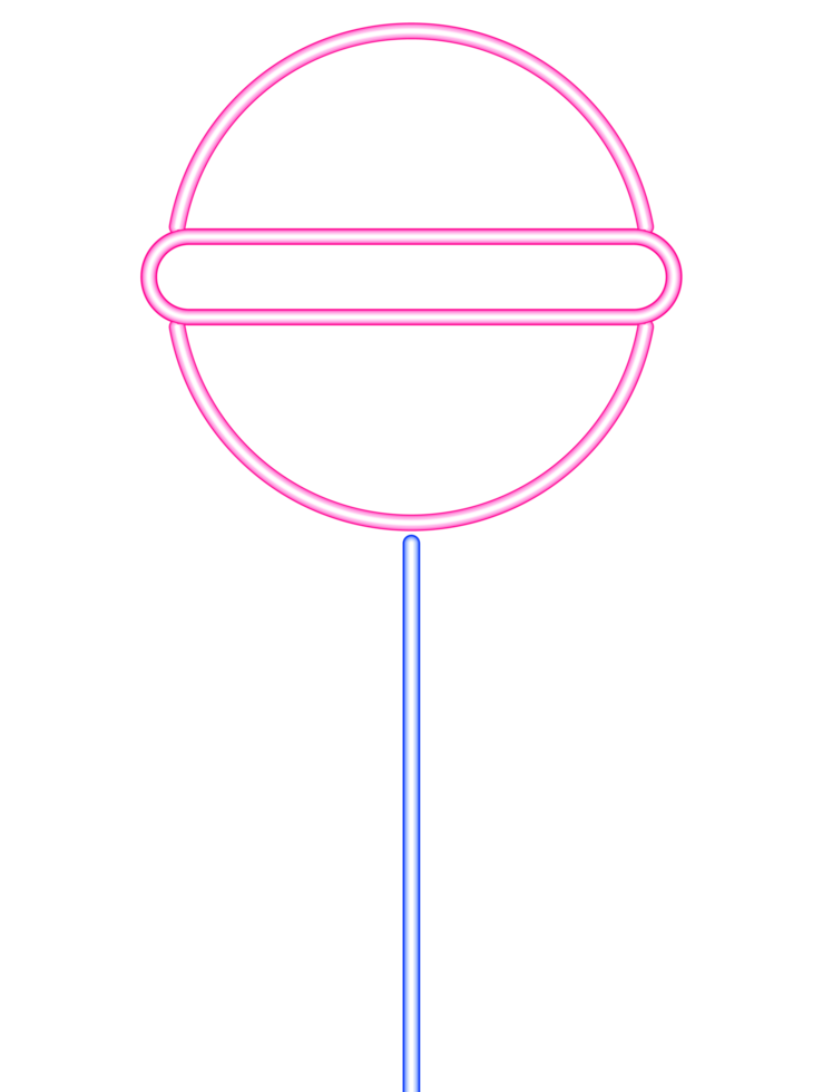 happy birthday candy bright neon png