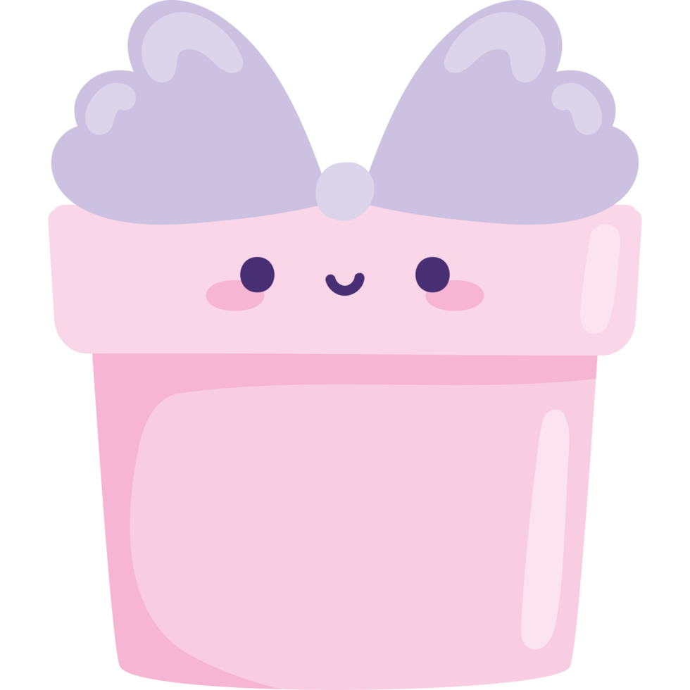 kawaii gift box for birthday png