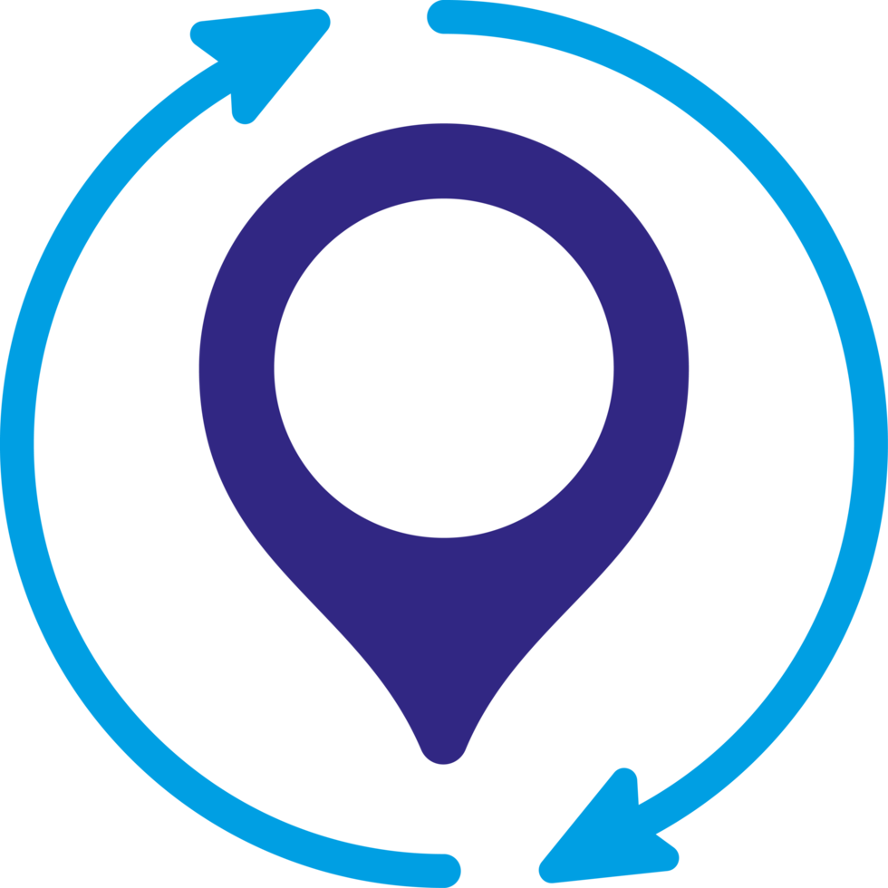 maps and navigation refresh arrow png