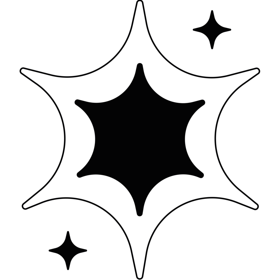 starburst geometric shape png