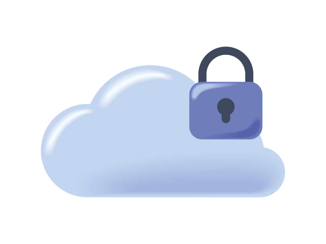 cloud computing lock security png