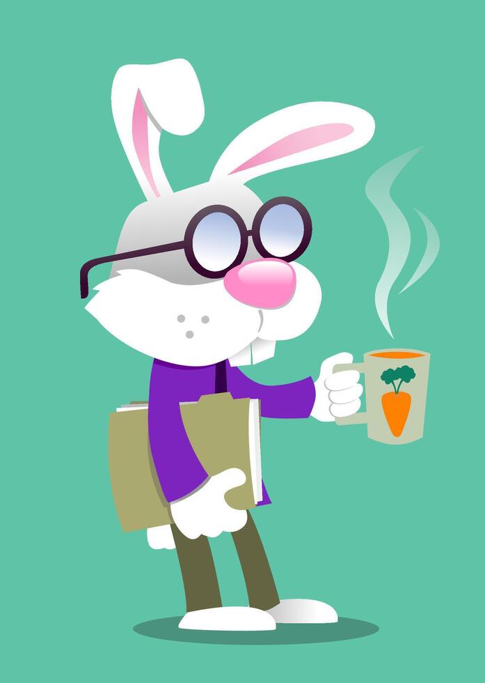 The Busy Bunny vector