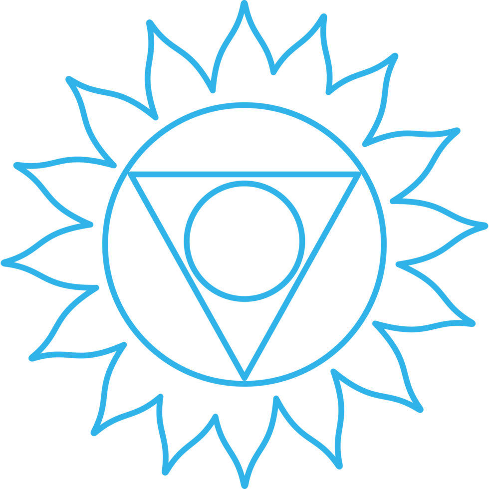visuddha throat chakra sign icon png