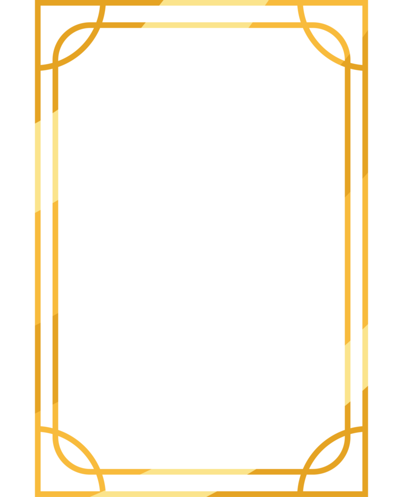 golden frame simple style png