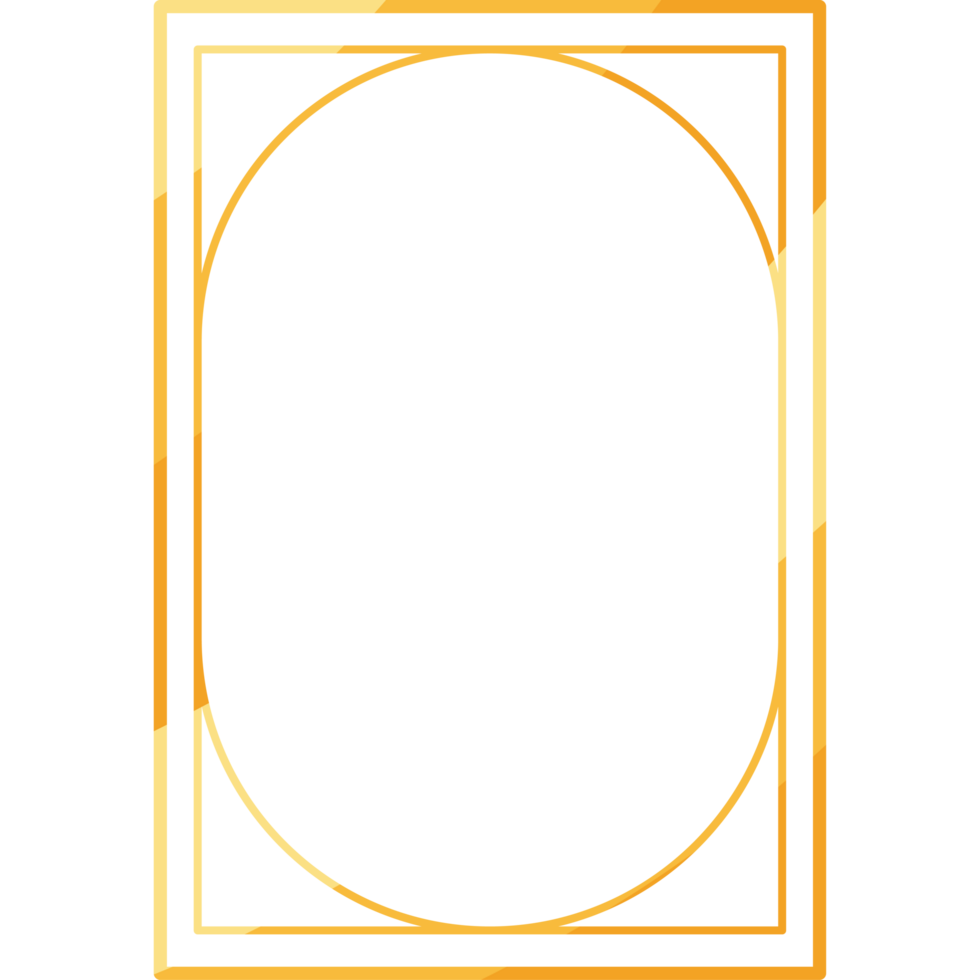 golden frame line style png