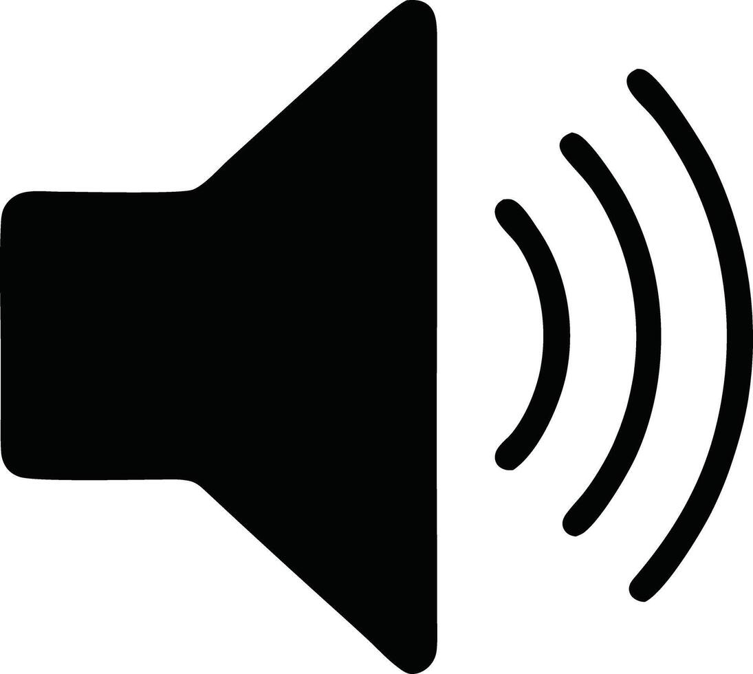 An icon of a speaker with sound waves vector