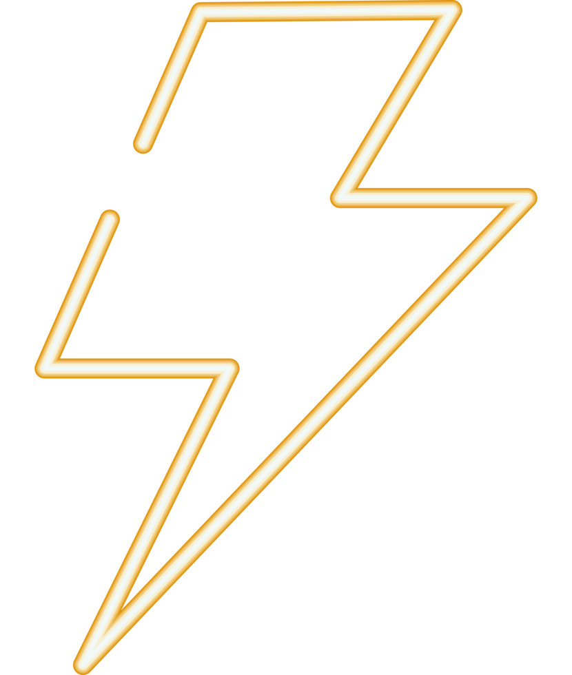 Lightning neon illustration png