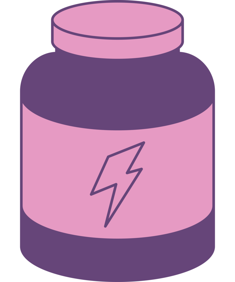 Protein jar illustration png