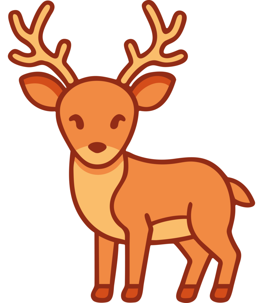 Forest animal deer icon png