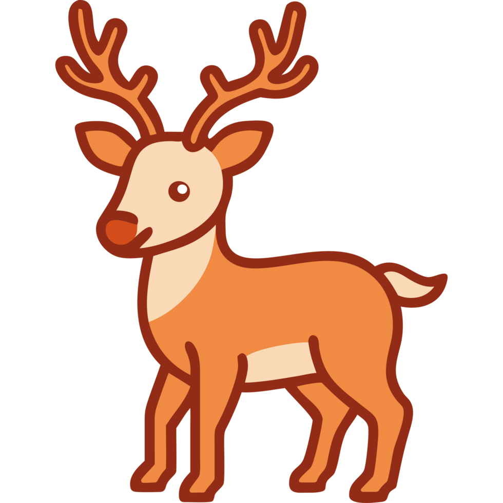 Forest animal young deer icon png