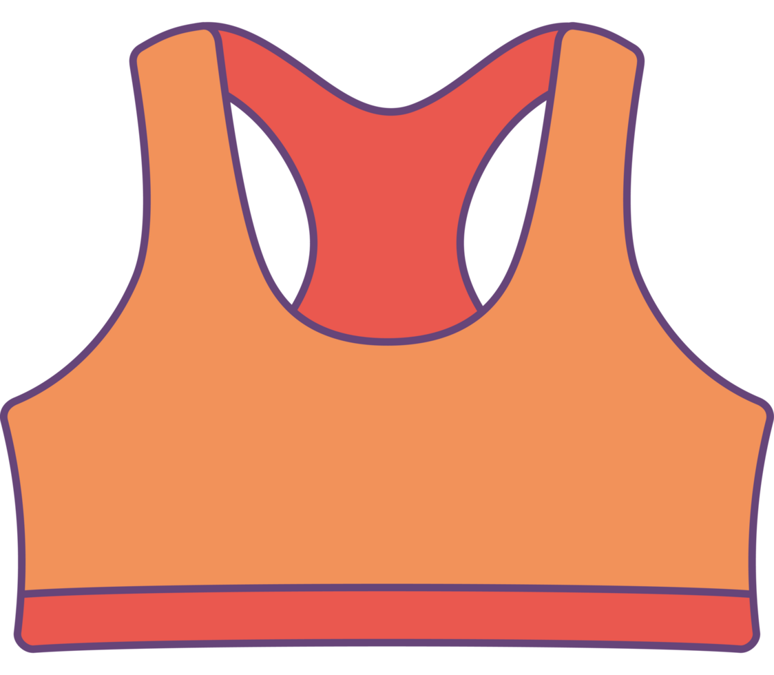 Sports bra illustration png