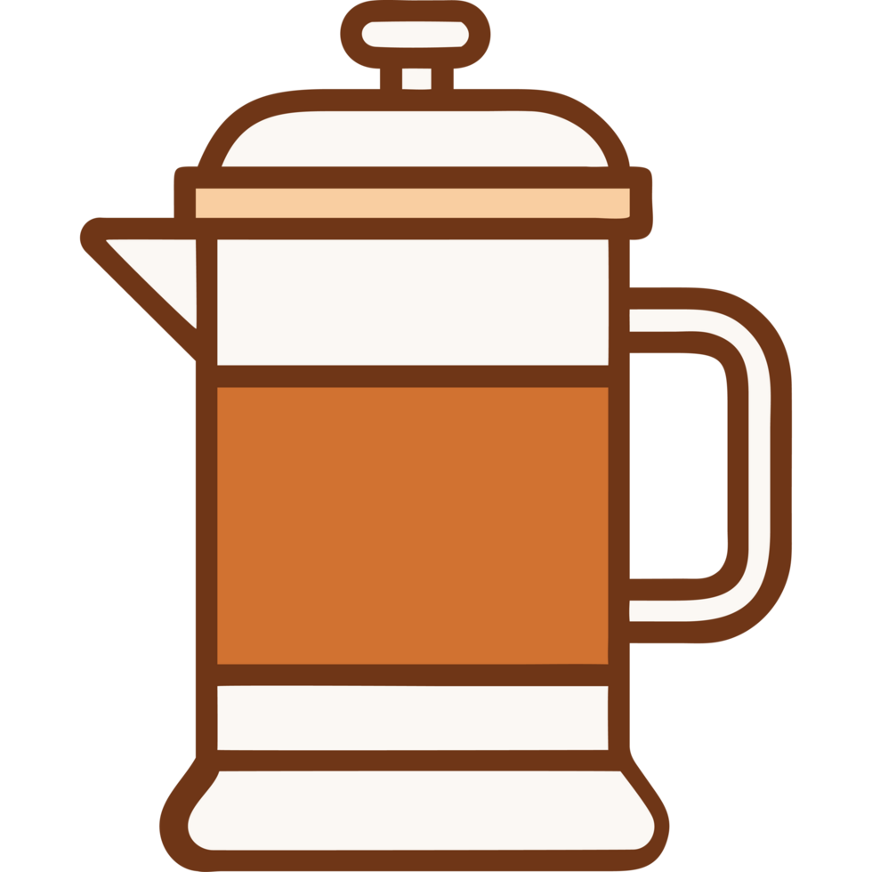 French press coffee maker png