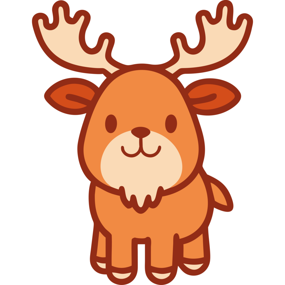 Forest animal moose icon png