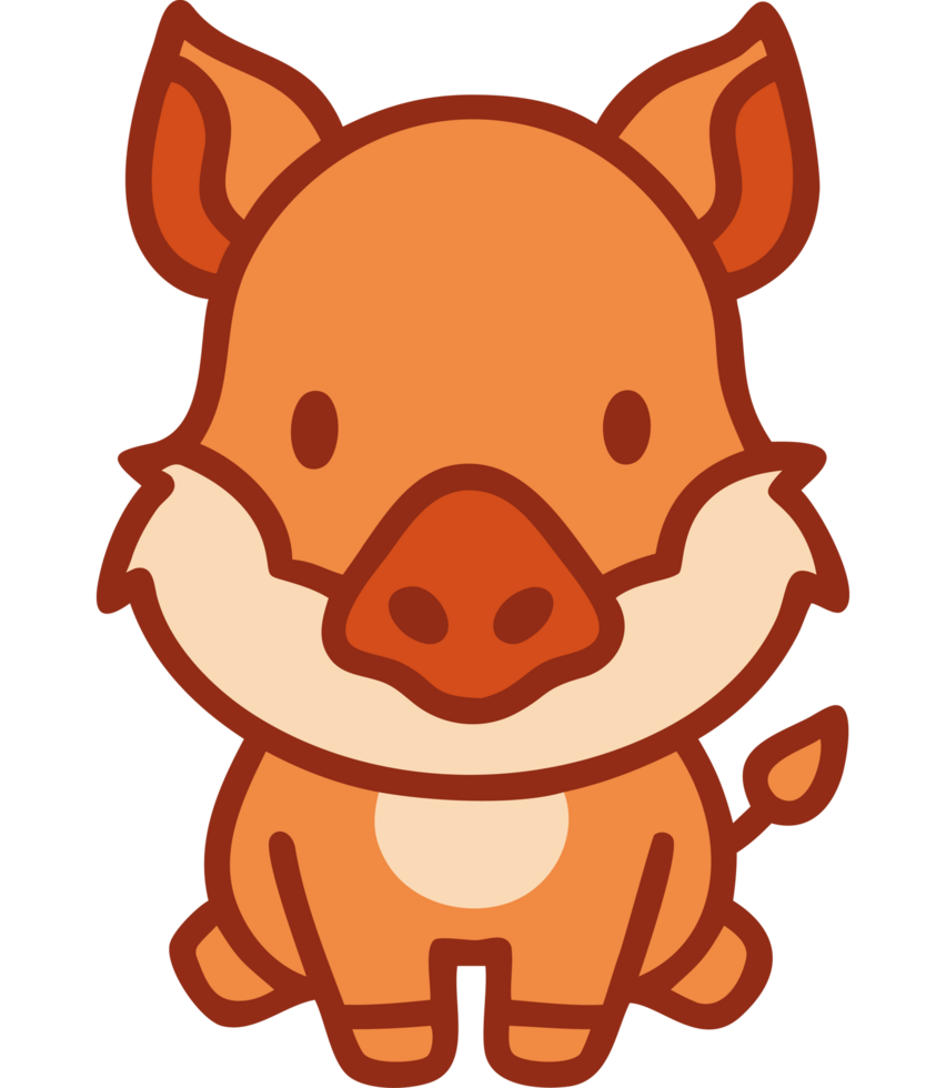 Forest animal boar icon png
