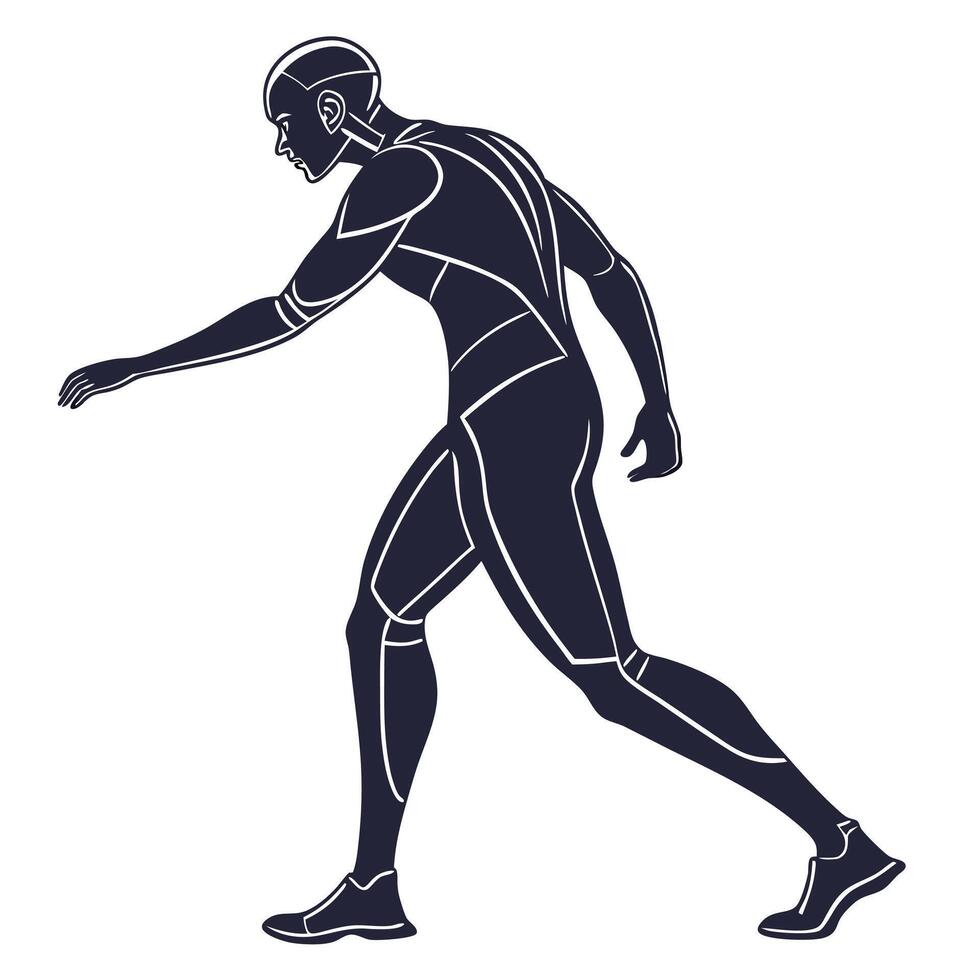 Abstract Human Form Pose Figure Shape vector
