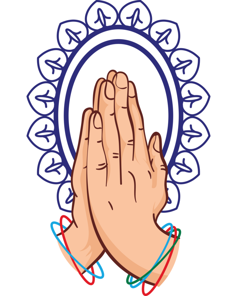 namaste hands gesture png