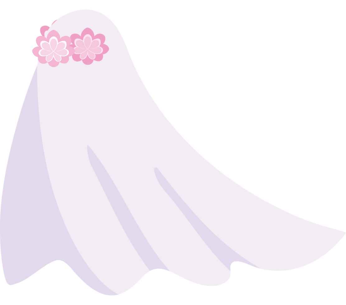 Wedding Veil Soft Elegant Bridal Ornament png
