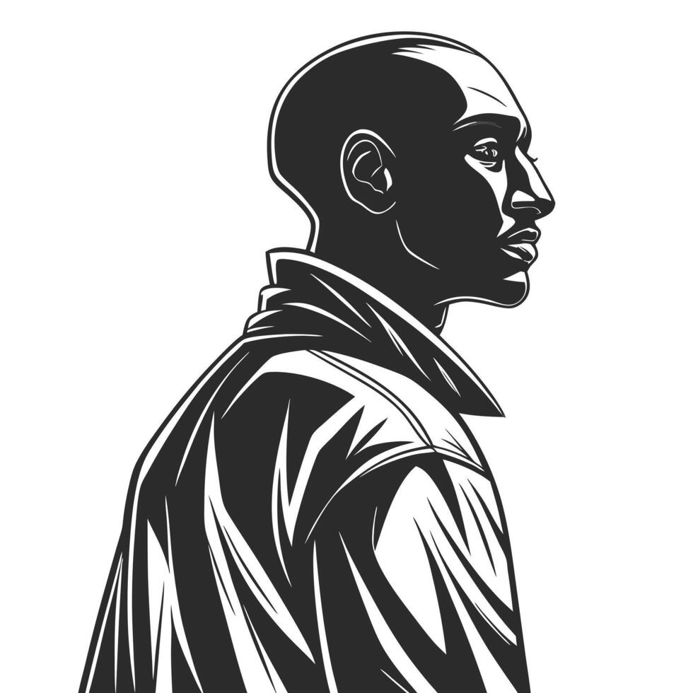 Man In Jacket Isolated Illustration vector