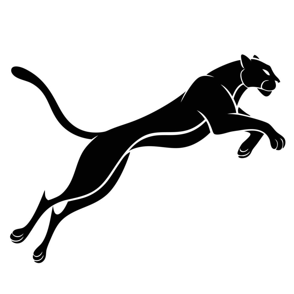 Black Panther Silhouette vector