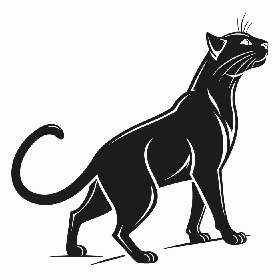 Black Panther Elegant Illustration Design vector