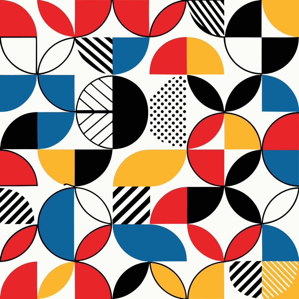 Geometric Pattern Modern Abstract Seamless Design vector
