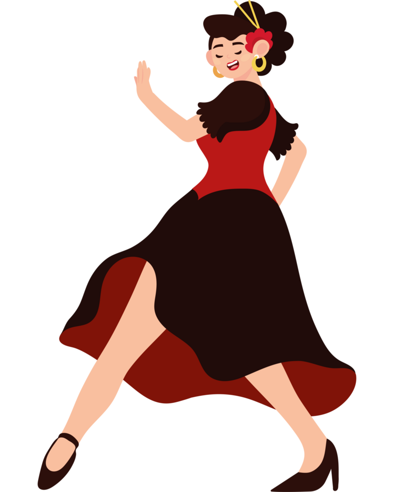 spanish flamenco dancer woman png