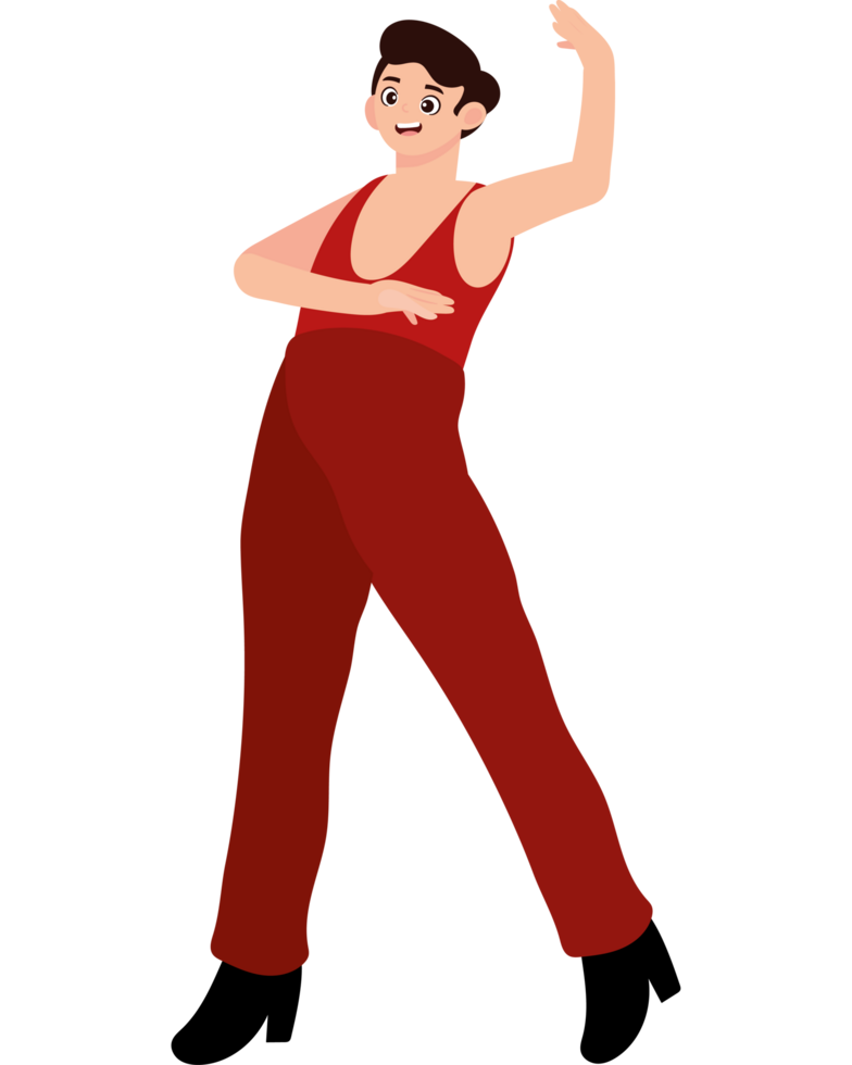 man flamenco dancer character png