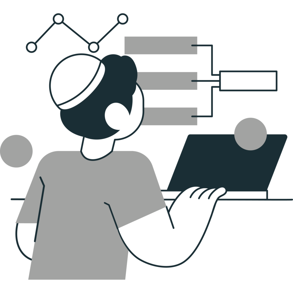 man and training ai machine learning science png