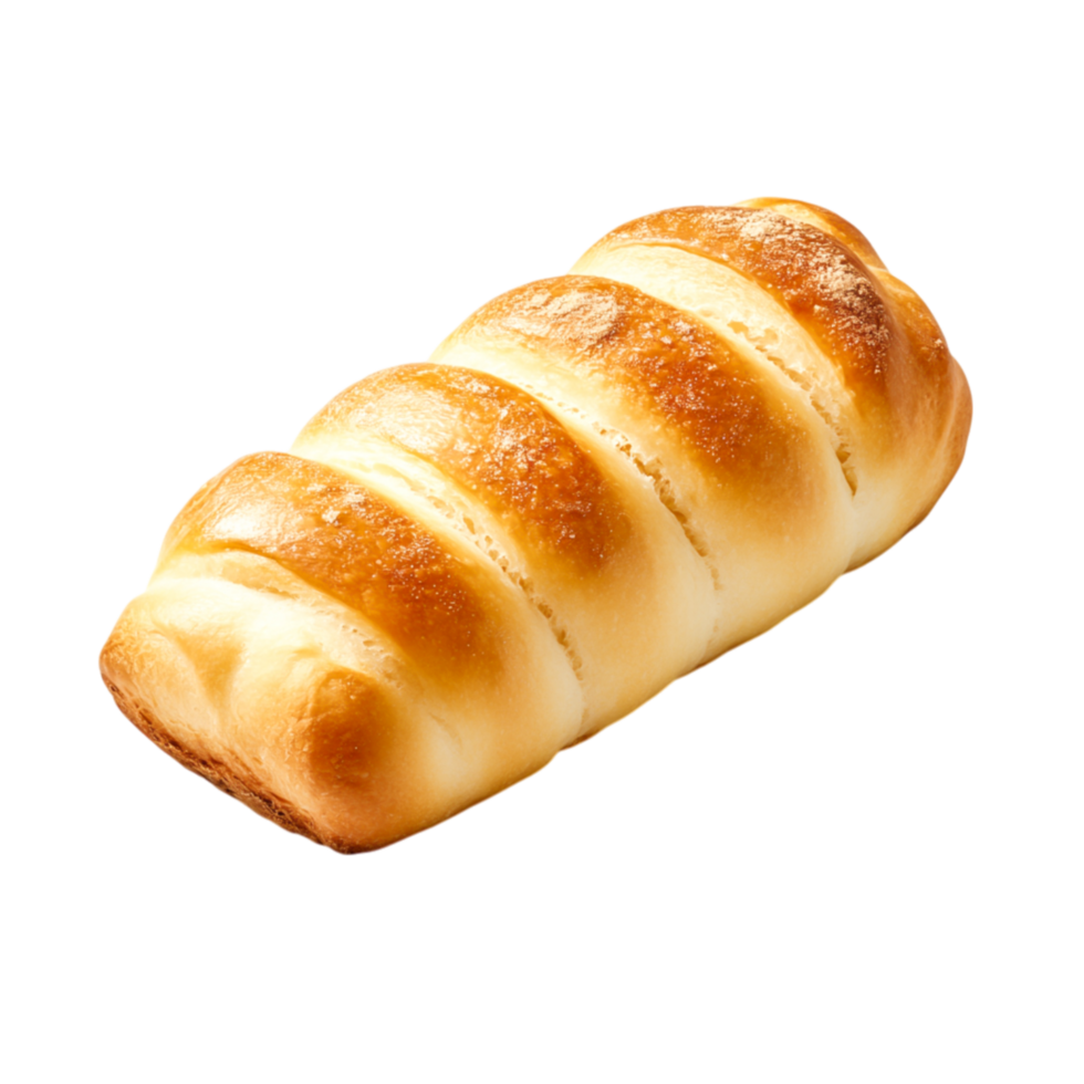 Freshly Baked Bread Roll with Crispy Golden Crust and Soft Interior png