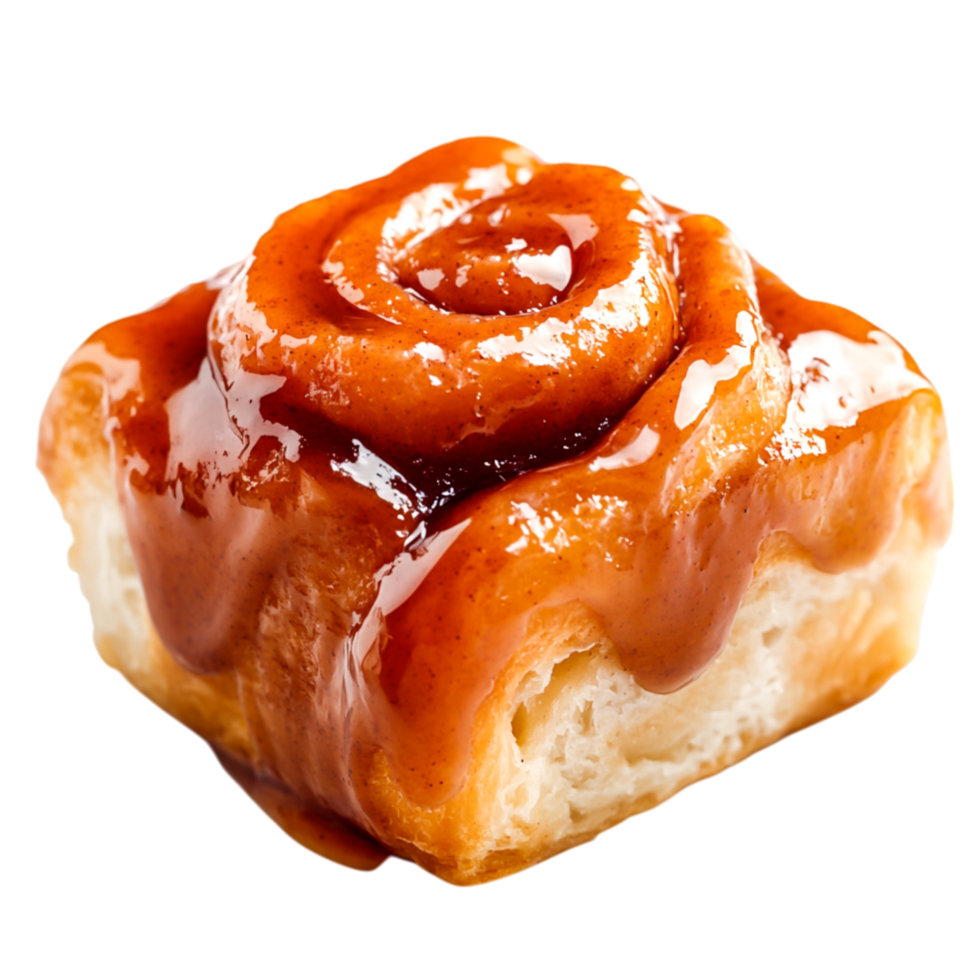 Sweet Cinnamon Roll with Glaze png