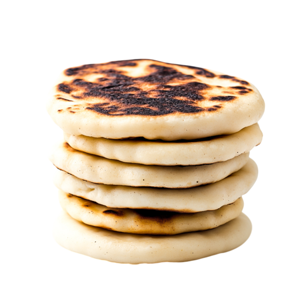 Stack of Soft Bread Cakes for Culinary Use png