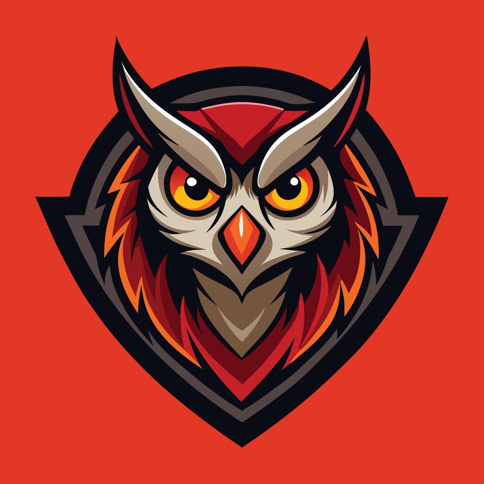 Modern and Illustrative Owl Mascot Logo Design with Vibrant Colors vector