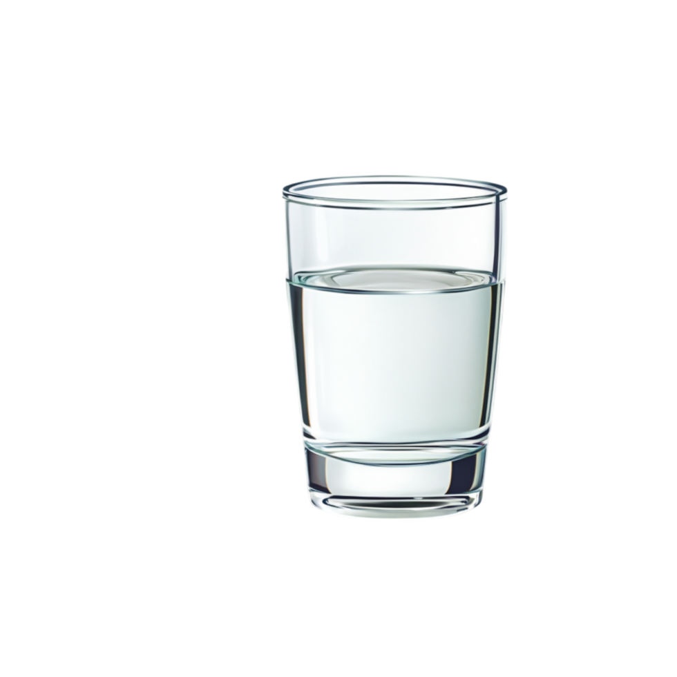 Clear Water in Transparent Glass on for Stock Photo Use png