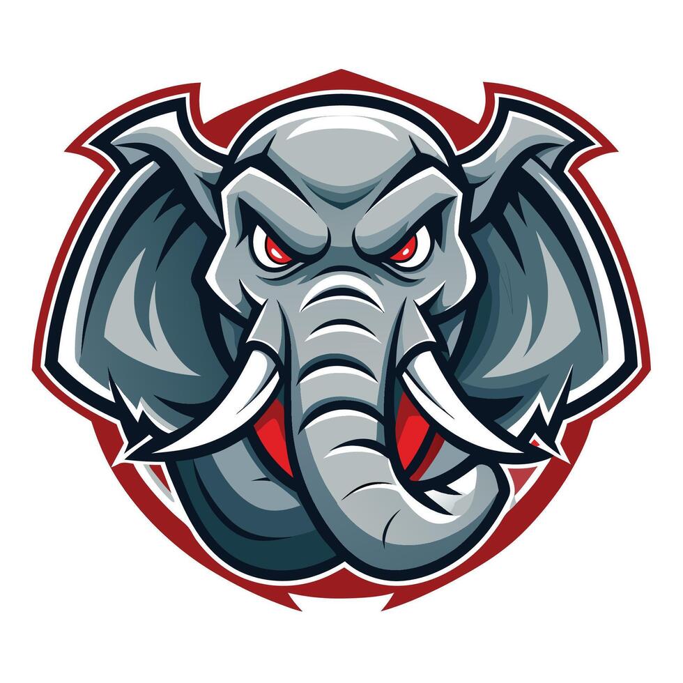 Modern and Illustrative Logo of an Elephant Mascot vector