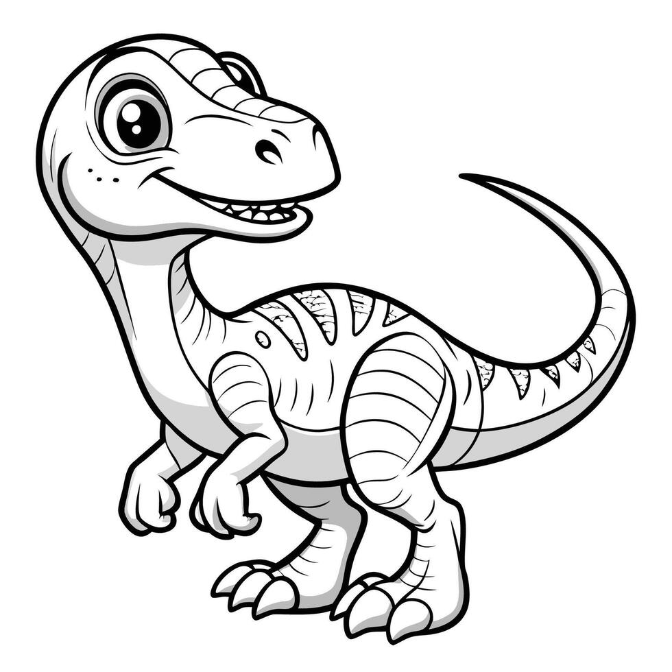 Isolated Qantassaurus Dinosaur on a Pristine White Background vector