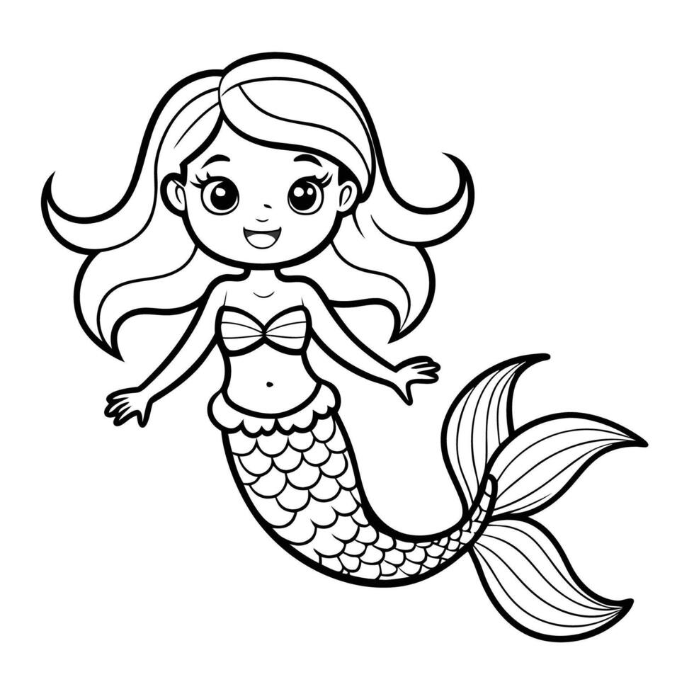Silhouetted Mermaid Trio Gracefully Gliding Through Water vector