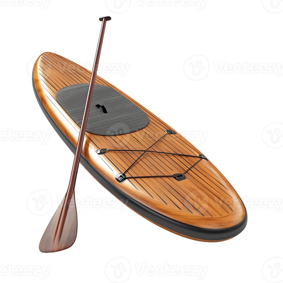 Wooden Stand Up Paddleboard png