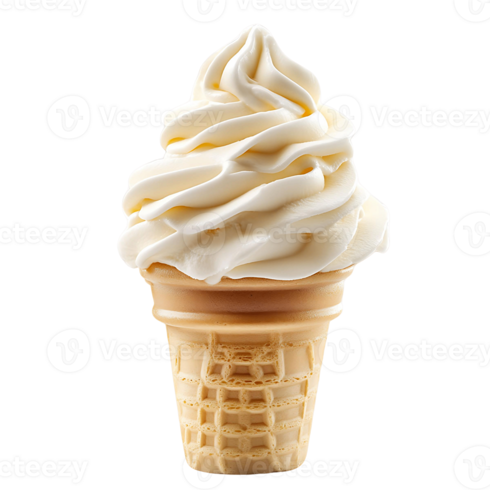 Soft Serve Ice Cream Cone png