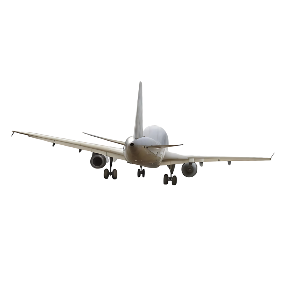 Airplane Landing Gear Down Preparing for Airport Touchdown Airliner Jet Aircraft Flight Travel Transportation png