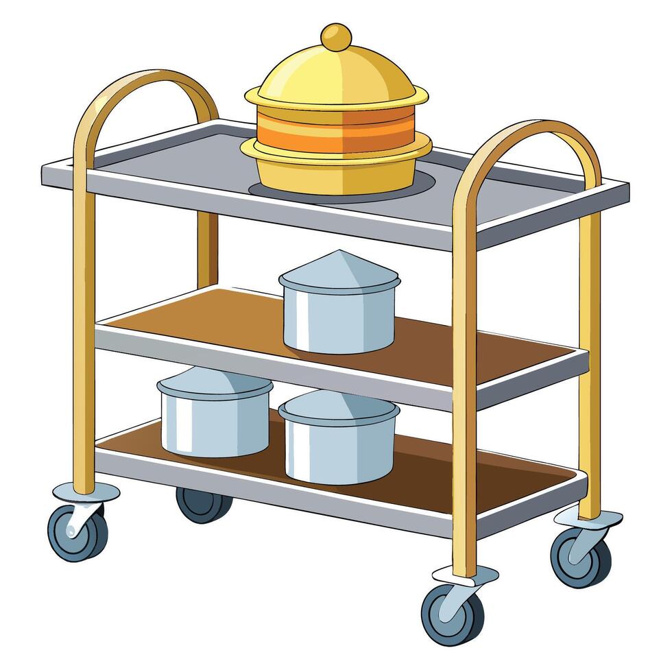 Comprehensive Collection of Serving Trays and Carts for Hotels and Restaurants vector