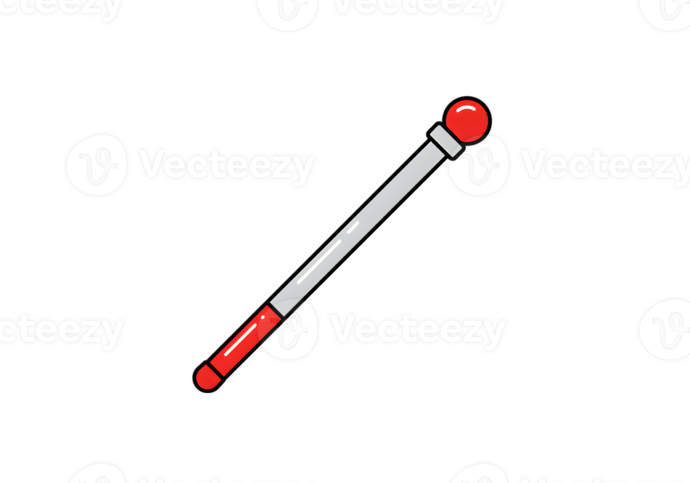 Simple Red And White Magic Wand Icon png