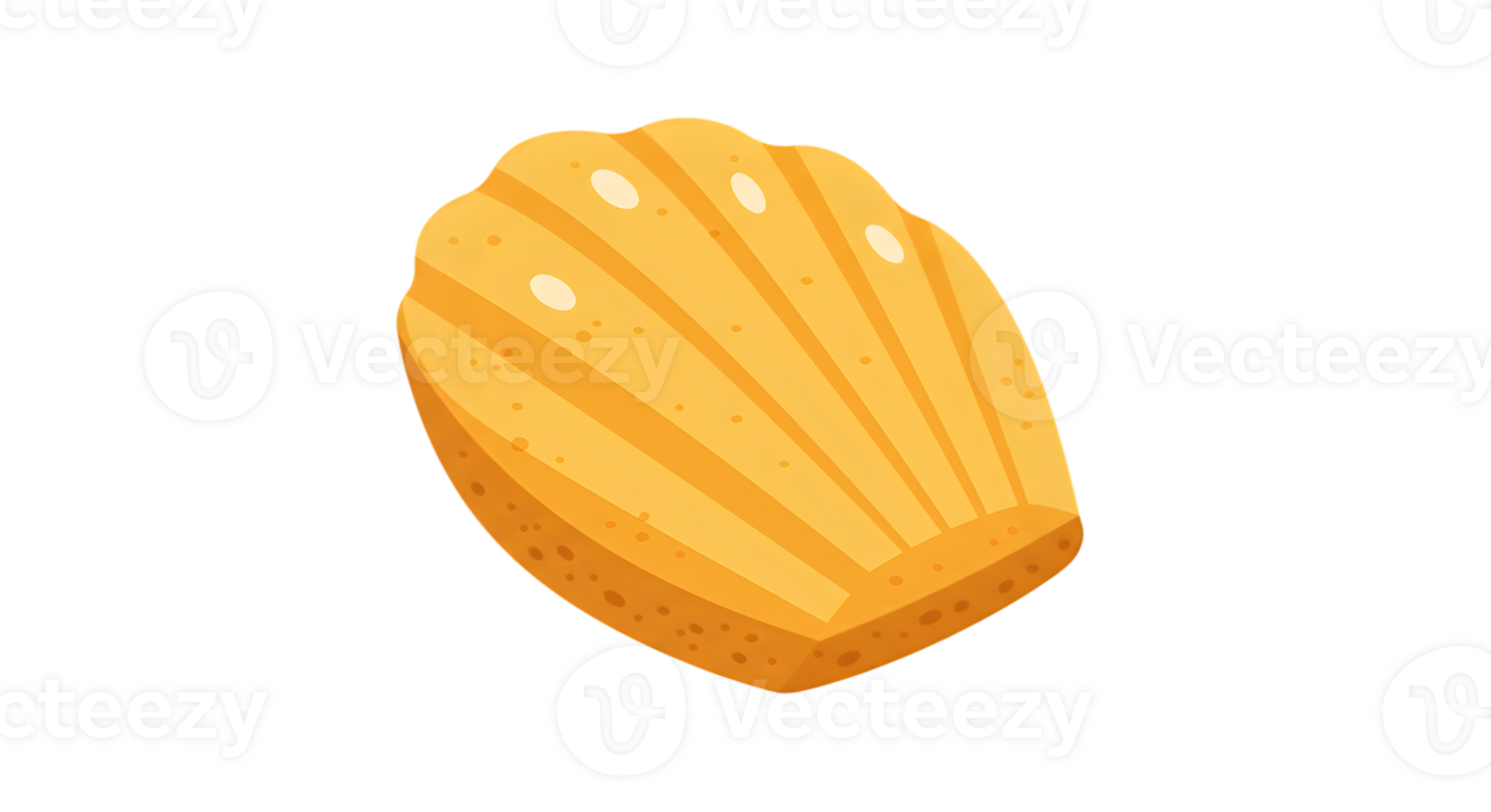 Light Orange Madeleine Dessert Illustration png