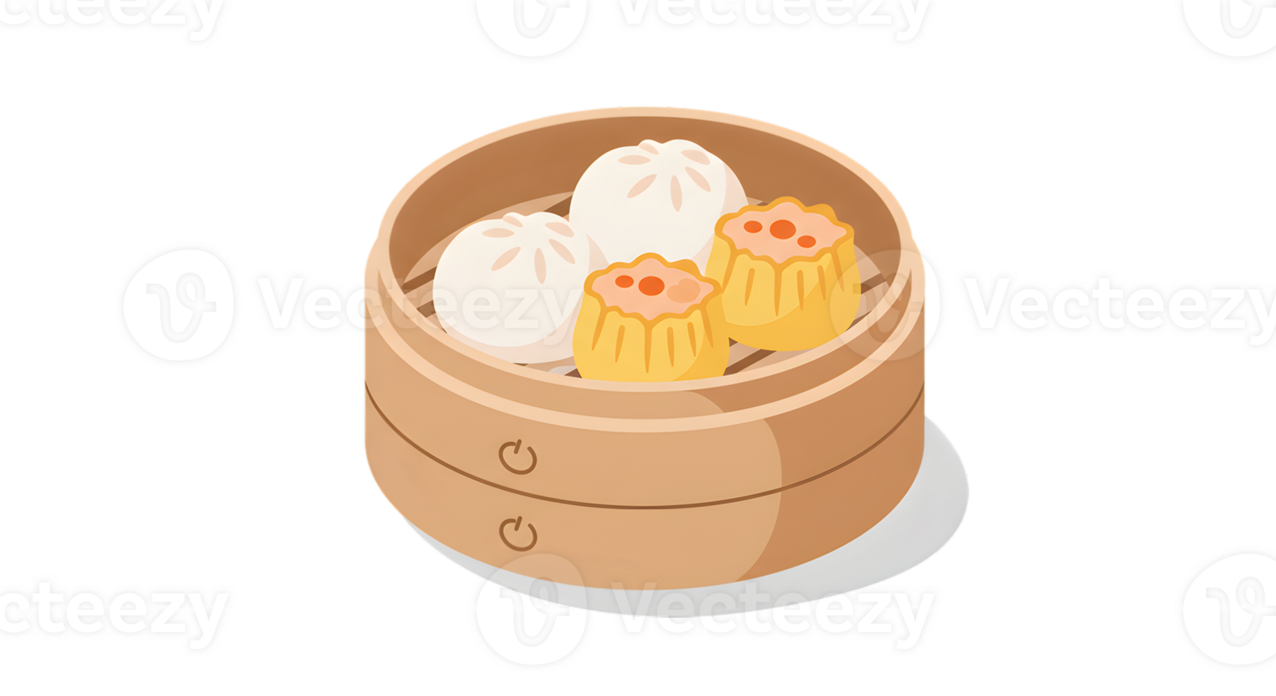Pixel Art Illustration Of Dim Sum In Bamboo Steamer png
