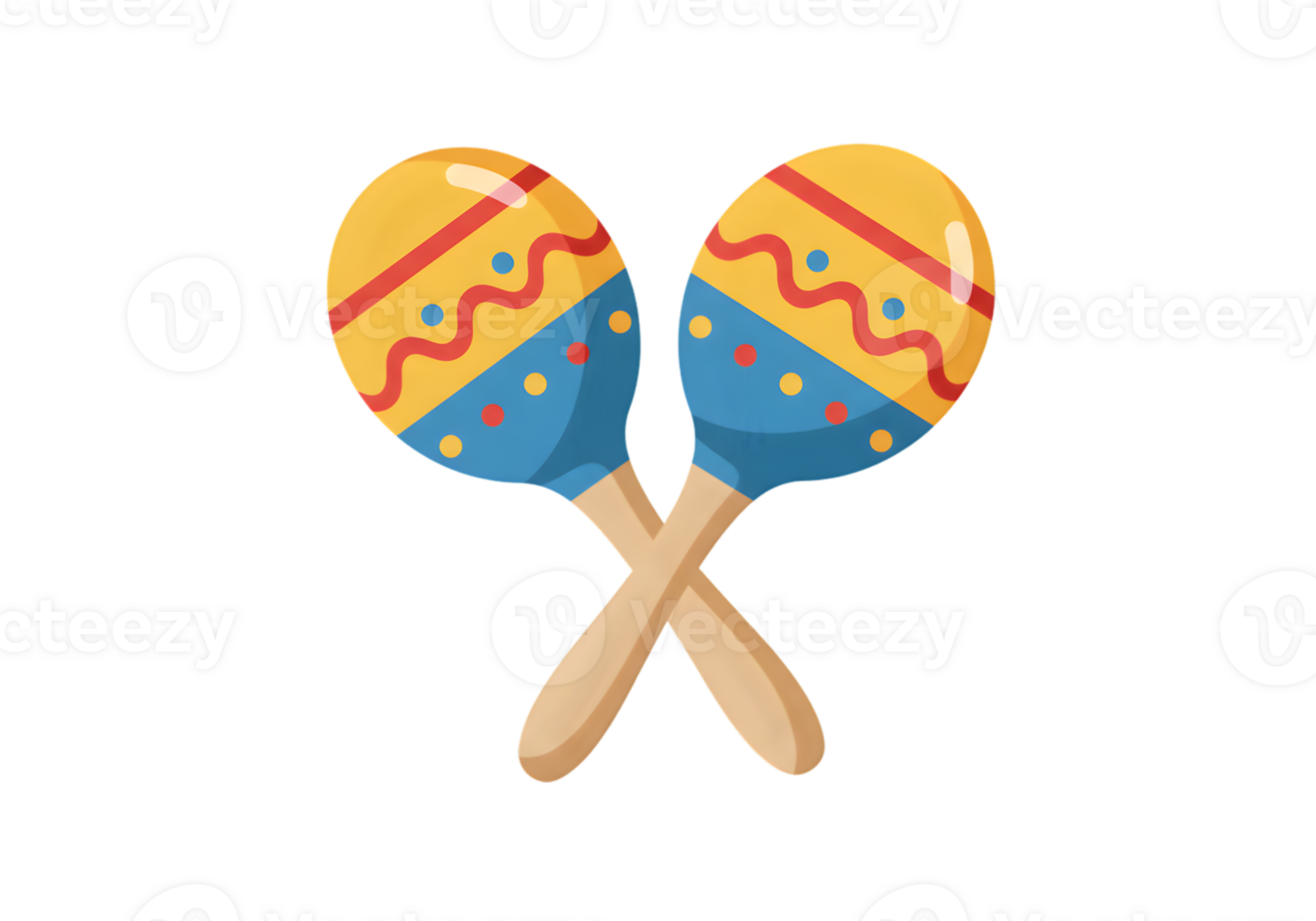 Colorful Maracas Illustration png
